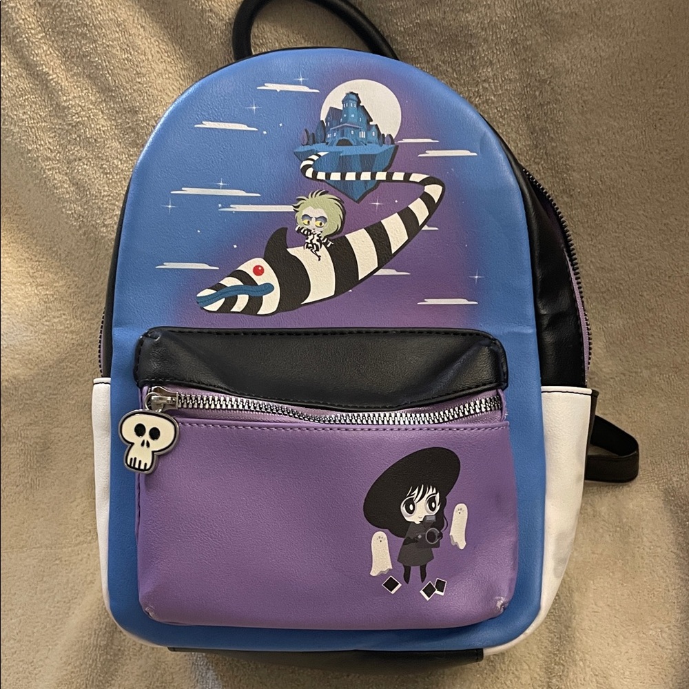 Her Universe Blue and Purple Cartoon Shoulder Bag